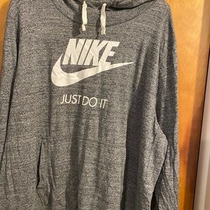 Gray long sleeved hoodie Nike